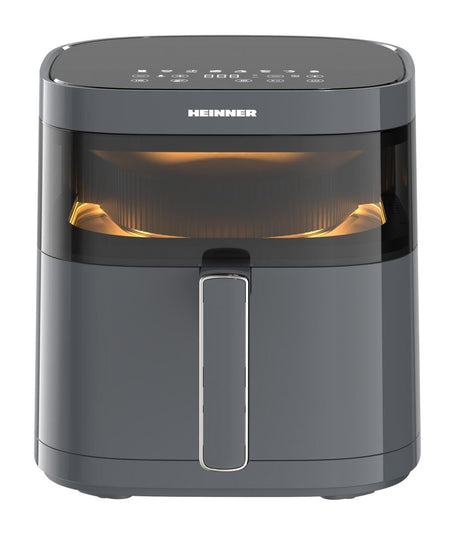 Heinner Air Fryer Air Fryer Heinner HAF-B6GRY17LG | 6L, 1700W, DualHeat, Negru/Gri