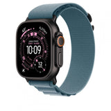 APPLE Apple Watch 49mm Light Blue Alpine Loop - Large - Black Titanium Finish