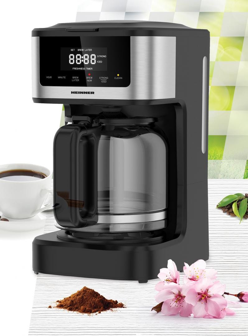 Heinner Cafetiera Cafetiera Digitala Heinner HCM-DD900BKSS | 900W, Display Digital, 1.5L, Negru