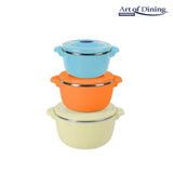 Heinner Set oale Set Oale Heinner HR-SNV-246LB | 3 Caserole Termice, 2L+4L+6L, Belly Beige
