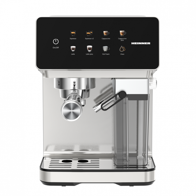 [RESIGILAT] Espressor Manual Heinner HEM-LK20DMLK | 20 Bar, 1.2L, Display Digital, Inox