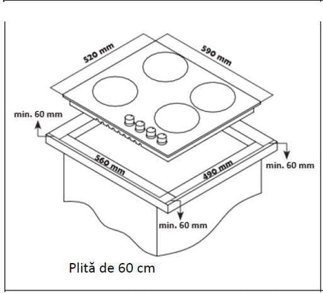 HEINNER PLITA INCORPORABILA HEINNER HBH-S584WI-GBK