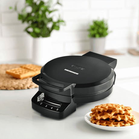 Heinner Aparat de facut gofre Aparat De Facut Gofre Heinner HWF-F1200BK | 1200W, Placi Antiaderente, Negru