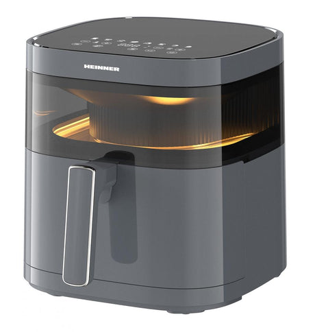 Heinner Air Fryer Air Fryer Heinner HAF-B6GRY17LG | 6L, 1700W, DualHeat, Negru/Gri