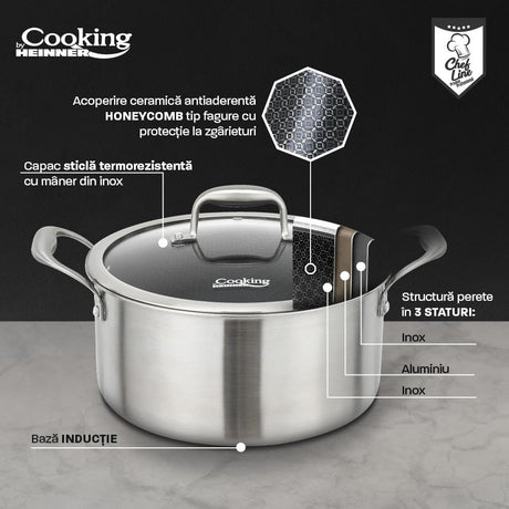Heinner Oala Oala Heinner HR-MRK-20 | 20cm, 2.8L, Capac, Titanium3
