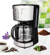 Heinner Cafetiera Cafetiera Heinner HCM-D915BKS | Digitala, 900W, 1.5L, Negru/Inox