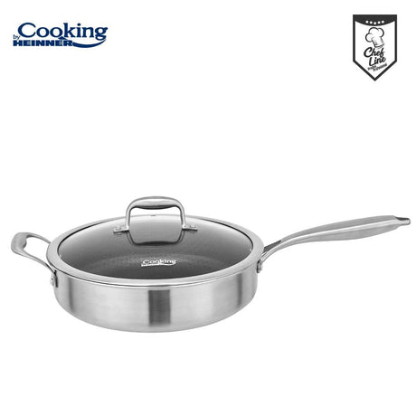 Heinner Tigaie Tigaie Adanca Heinner HR-MRK-28C | 28cm, 4.2L, Inox 3 Straturi, Capac Sticla