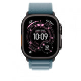 APPLE Apple Watch 49mm Light Blue Alpine Loop - Large - Black Titanium Finish