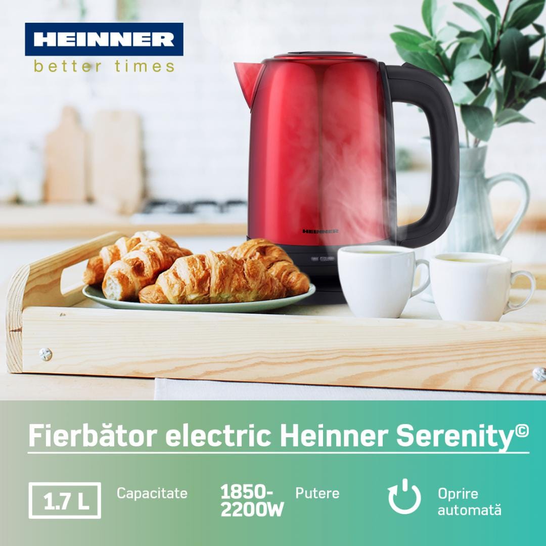 Heinner Fierbator Fierbator Heinner HEK-2200RDSS | 2200W, 2.2L, Inox