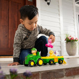 Tractoras cu Remorca, Animalute și Sunete, John Deere — TOMY