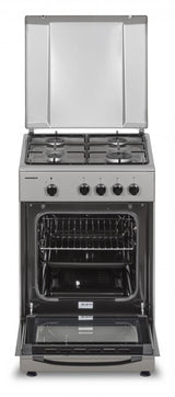 Heinner Aragaz Aragaz Gaz Heinner HFSC-SME50SL | 4 Arzatoare, 50cm, Inox, 49.8x50x85cm