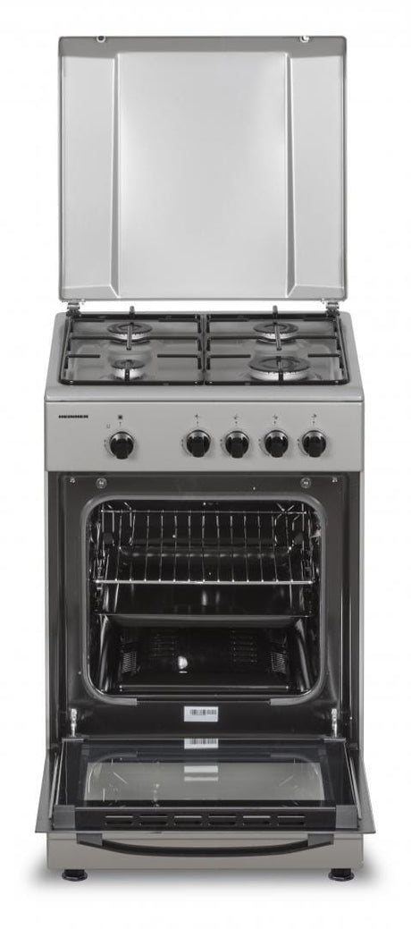 Heinner Aragaz Aragaz Gaz Heinner HFSC-SME50SL | 4 Arzatoare, 50cm, Inox, 49.8x50x85cm