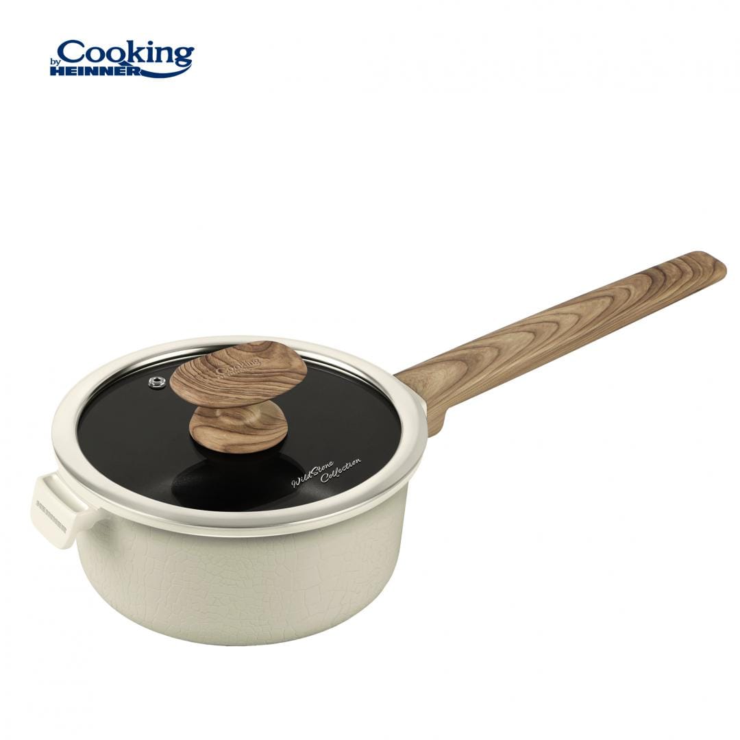 Heinner Caserola gatit Caserola Aluminiu Heinner HR-JLG-WC18 | 18x9cm, Cu Capac, Wild Stone
