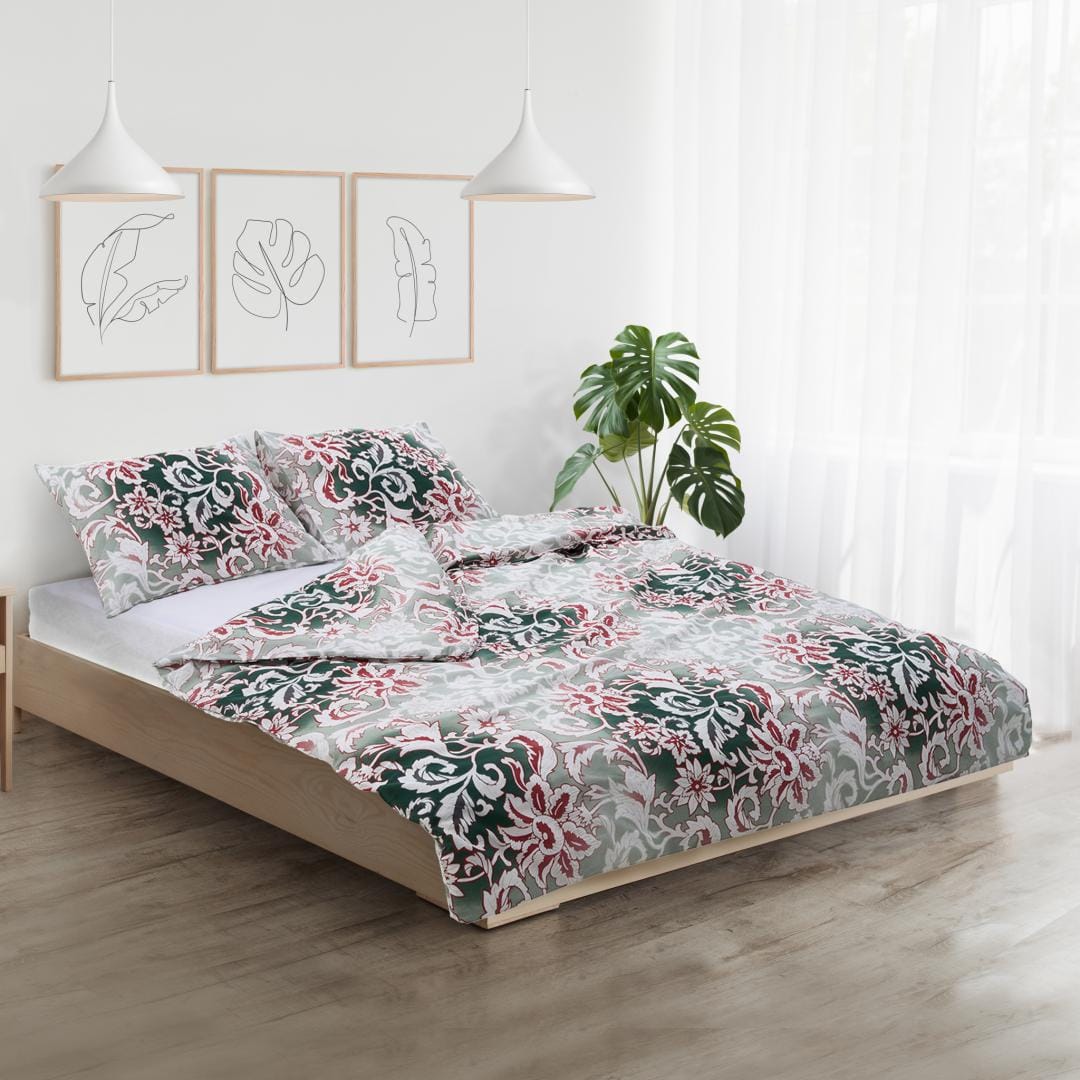 Heinner Lenjerie de pat Lenjerie Pat Dubla Heinner HR-4BED-132-VERA | 100% Bumbac, 4 Piese, Model Vera