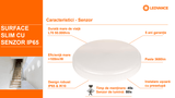 Ledvance Plafoniera LED Plafoniera LED Ledvance SURFACE SLIM ROUND 260 | 26W, 2730lm, 4000K, IP65