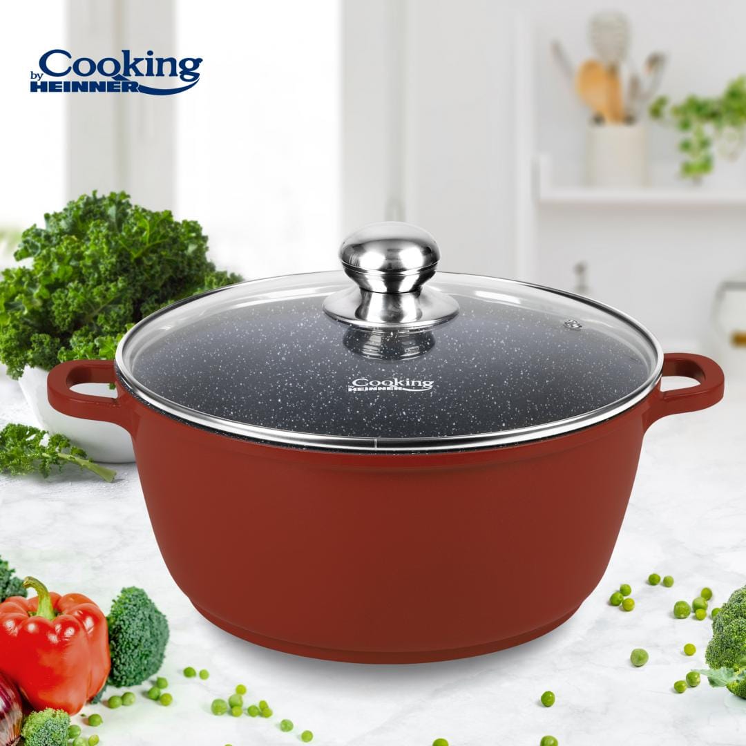 Heinner Cratita Cratita Cooking by Heinner HR-JLG-C20CR | 20cm, 2.5L, Aluminiu, Capac