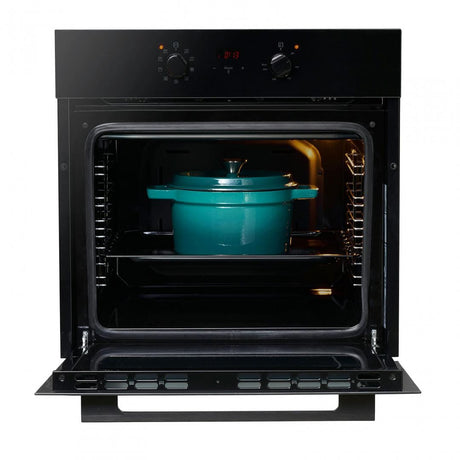 Heinner Cuptor incorporabil Cuptor Incorporabil Heinner HBO-V659GCDRC-GBK | 65L, Gaz, Grill Electric, Negru, 59.5x55x59.5cm