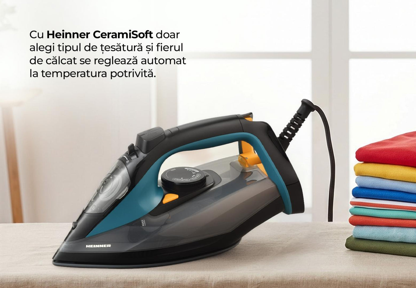 Fier de călcat HEINNER CeramiSoft HSI-A2400BLBK
