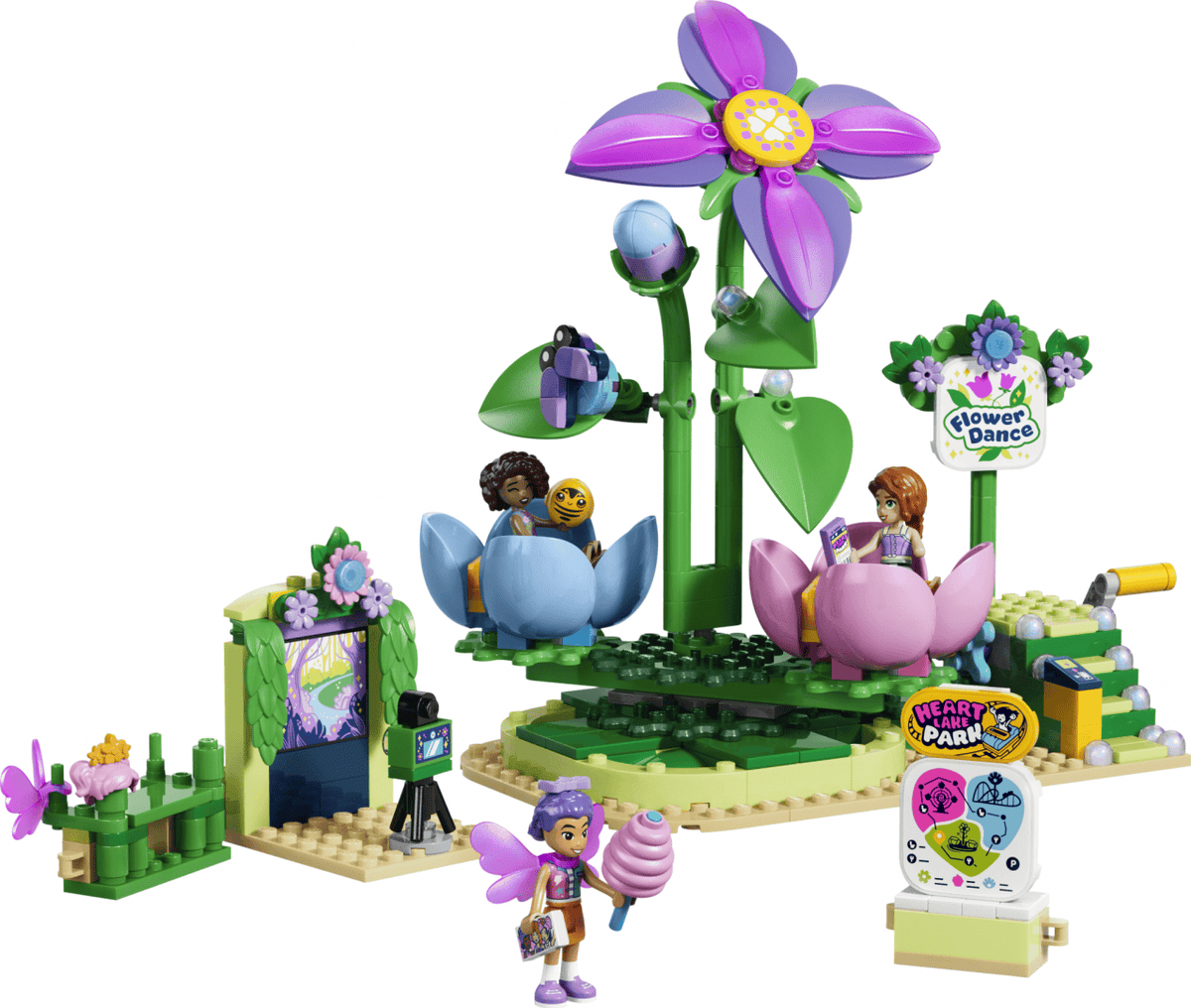 Lego Jucării Set Constructie LEGO Botanicals 42702 | Floare Rotitoare si Ceasca pentru Zane