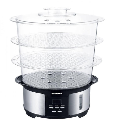 Heinner Aparat de facut inghetata Aparat De Gatit Cu Aburi Heinner HSA-1000XMC | 1000W, 3 Nivele, Timer, Inox