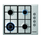 Heinner Plita incorporabila Plita Incorporabila Heinner HBH-S584WI-IX | 4 Arzatoare, Gaz, 58cm, Inox, 58x51x10cm