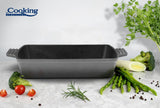 Heinner Tava Tava Fonta Emailata Heinner HR-ZVC-T33 | 33x23x7cm, Marble Grey