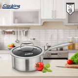 Heinner Caserola Caserola Heinner HR-MRK-18 | 18cm, 2L, Inox, 3 Straturi, Capac Sticla