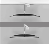 NEOMOUNTS Brat monitor pentru ecrane curbate Neomounts DS70PLUS-450WH1; pentru display-uri cu diagonale 17"-49", sistem de prindere VESA 75x75~100x100, greutate maxima suportata 18kg, full motion, tilt +45°, sw