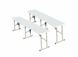 Heinner Set masa pliabila Set Masa Cu 2 Banci Heinner DMBP001 | Plastic, Pliabil, Portabil