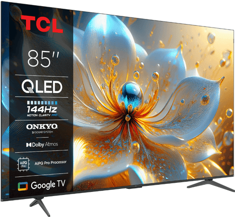 TCL Televizoare Televizor TCL 85T8C | 215cm, QLED, 4K, Smart Google TV, 144Hz
