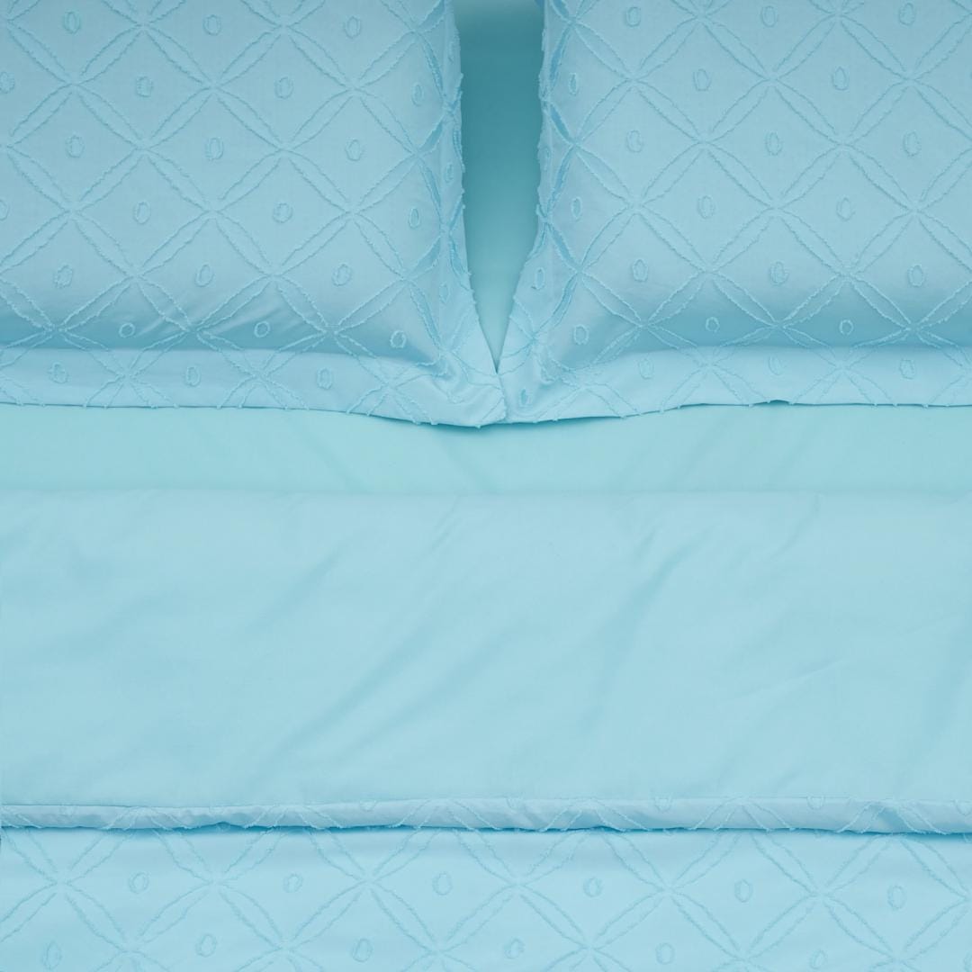 Heinner Lenjerie de pat Lenjerie Pat KS Heinner HR-4KSBED-TFBLUE | Broderie, Tuffata Blue