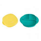 Farfurie Silicon cu Capac, Galbena, U-grow