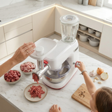 [RESIGILAT] Robot de Bucatarie Heinner HPM-1000WH | 1000W, Bol Inox 5L, Blender 1.5L, Alb
