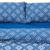 Heinner Lenjerie de pat Lenjerie de Pat Heinner HR-DBL132-BLU | Dubla, 100% Bumbac, 4 Piese, Albastru