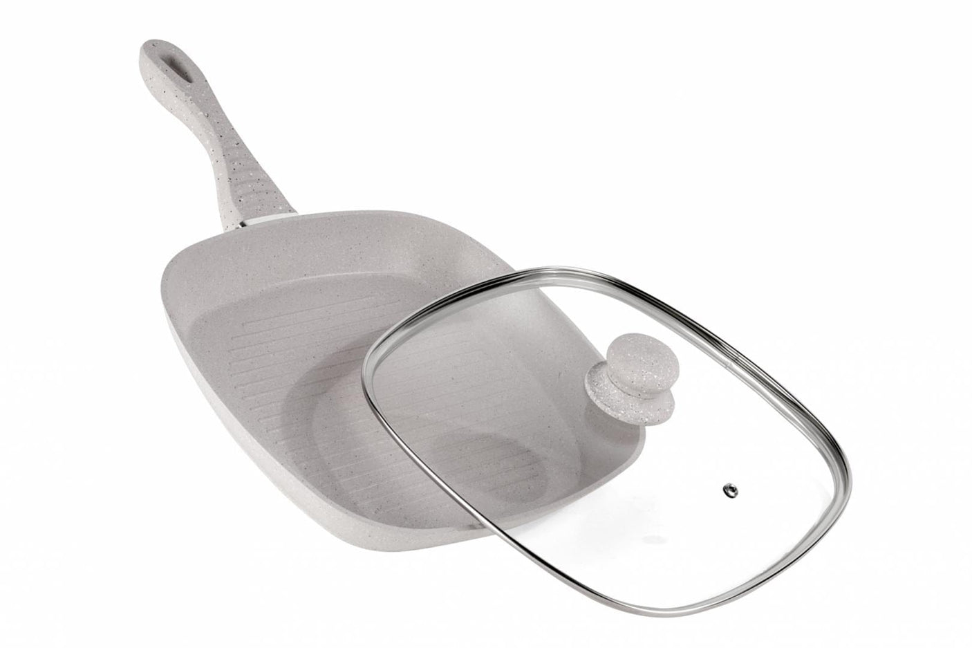 Heinner Tigaie Tigaie Grill Heinner HR-BET-GRILL28 | 28cm, Aluminiu, Capac Inclus, Mozaik