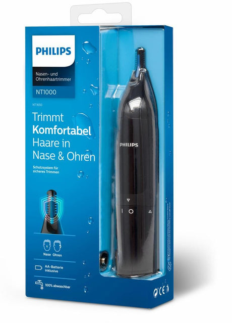 Philips Aparat de tuns Aparat de tuns Philips NT1650/16 | Nas si urechi, Waterproof, Protectie dual, Baterie AA