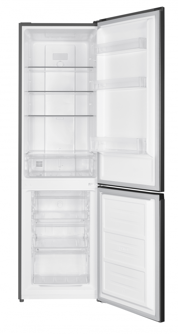 HEINNER Combina frigorifica Heinner HCNF-HM253INVXD, No Frost, compresor Inverter, clasa energetica D, capacitate totala: 253 L, capacitate frigider: 182 L, capacitate congelator: 71 L, control electronic cu
