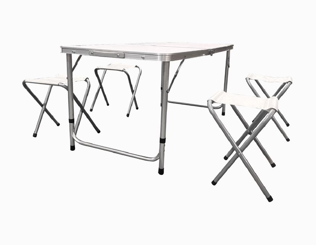Heinner Set masa si scaune Set Masa Si Scaune Heinner DSCS001 | 4 Scaune, Masa Pliabila, Tip Servieta