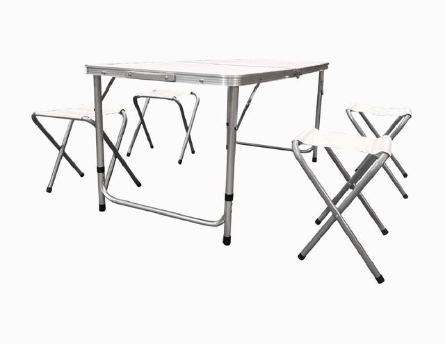 Heinner Set masa si scaune Set Masa Si Scaune Heinner DSCS001 | 4 Scaune, Masa Pliabila, Tip Servieta
