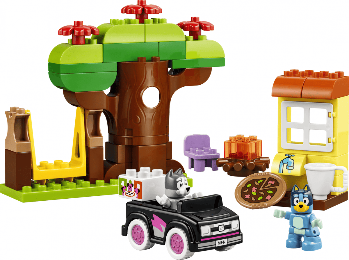 Lego Jucării Set Constructie LEGO Bluey 10469 | Muffin si Blue, Fetele care Aduc Pizza