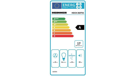 Heinner Hota decorativa Hota Decorativa Heinner HDCH-360TSS | 60cm, 360m3/h, Inox