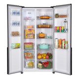 Heinner Side by side Side by Side Heinner HSBS-HM442NFGBKE++ | 442L, No Frost, A++, Negru, 90x59x177cm