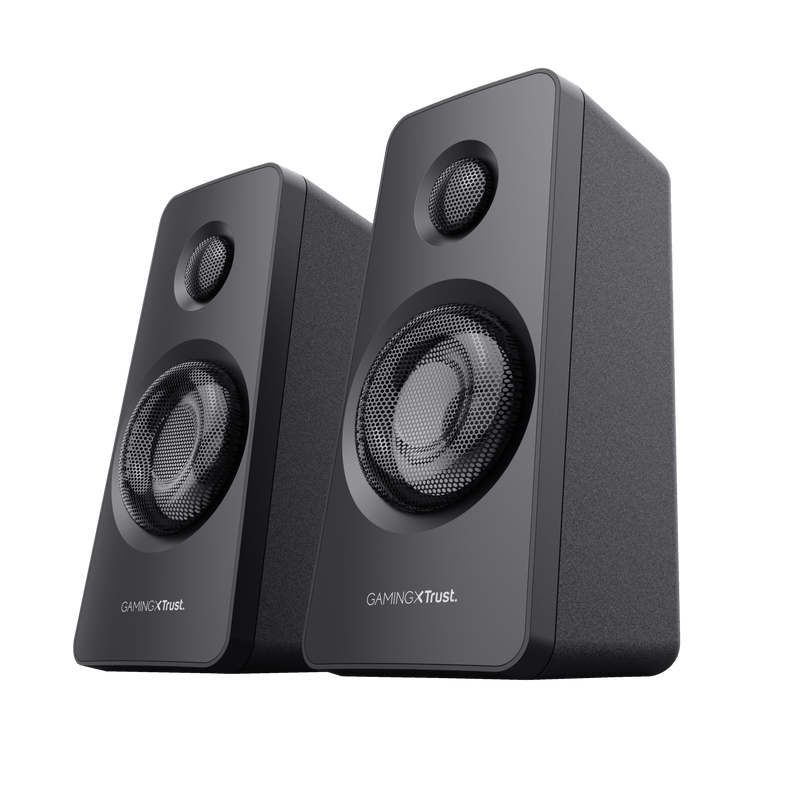 Sistem 2.1Trust GXT629 Tytan cu fir, USB 2.1, putere maxima RMS 120W, frecventa raspuns 20 Hz - 20.000 Hz, negru
