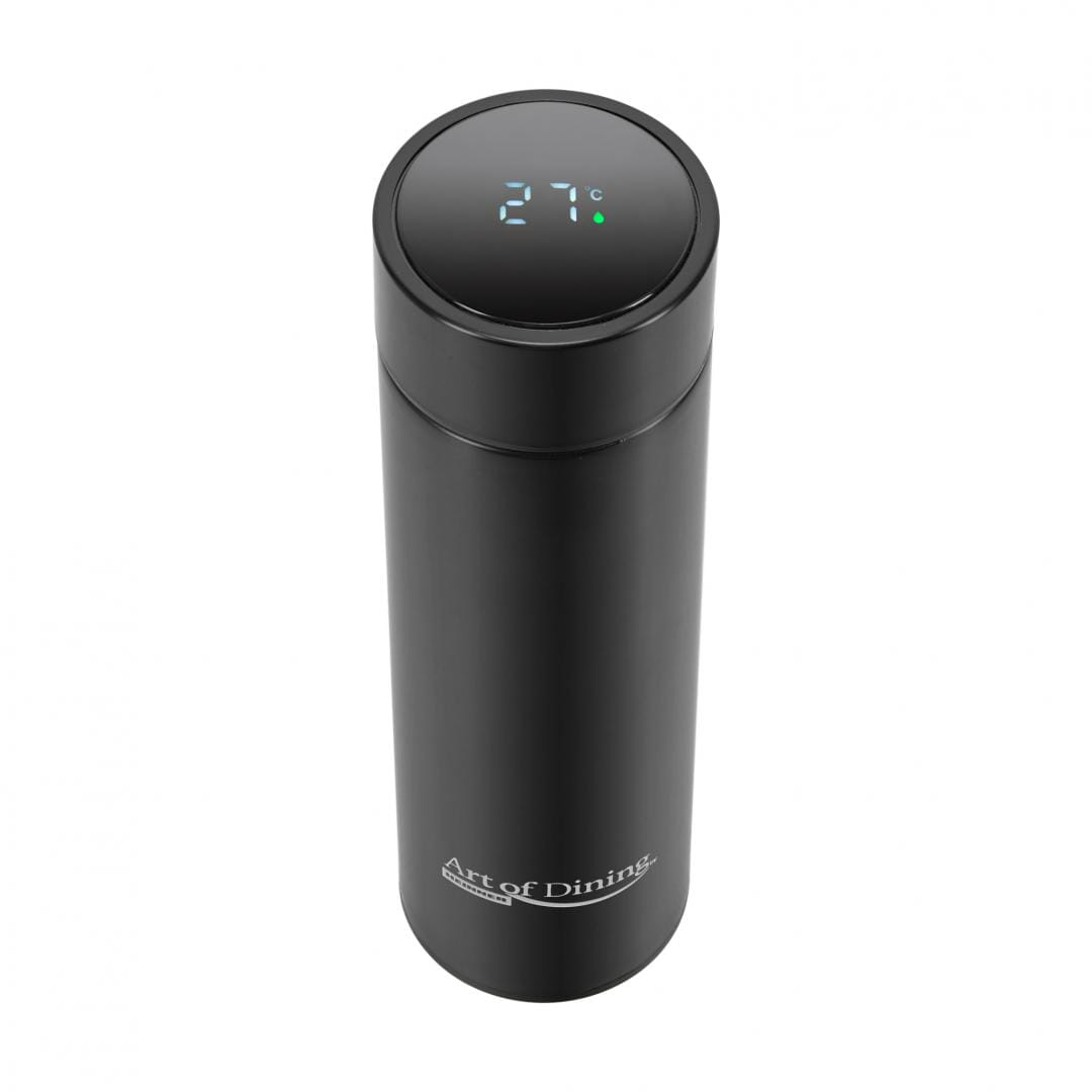Heinner Articole bucatarie Termos Heinner HR-AER-TM45N | 450ml, Inox, Indicator LED Temperatura, Negru