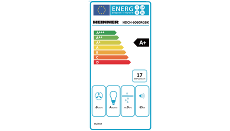 Heinner Hota decorativa Hota Decorativa Heinner HDCH-6060RGBK | 60cm, 620m3/h, RGB, Negru