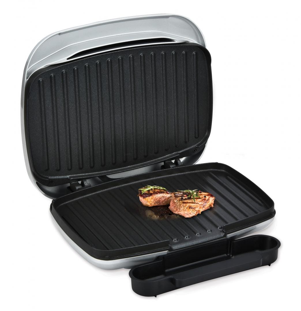 Heinner Gratar electric Gratar Electric Heinner HEG-F1000SL | 1000W, Placi Antiadezive, Negru/Argintiu