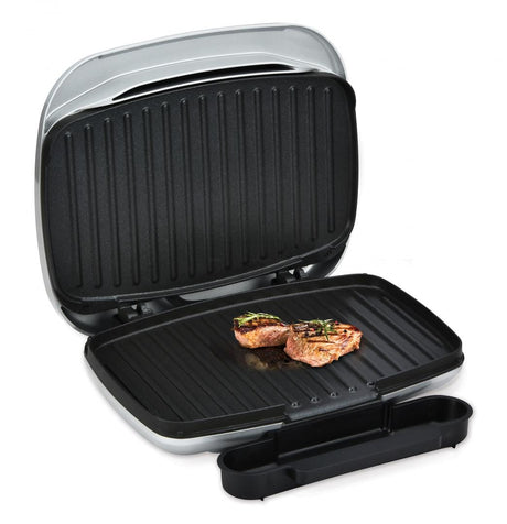 Heinner Gratar electric Gratar Electric Heinner HEG-F1000SL | 1000W, Placi Antiadezive, Negru/Argintiu