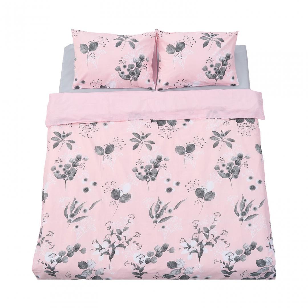 Heinner Lenjerie de pat Lenjerie de Pat Heinner HR-DBL132-PNK | Dubla, 4 Piese, 132TC, Rose