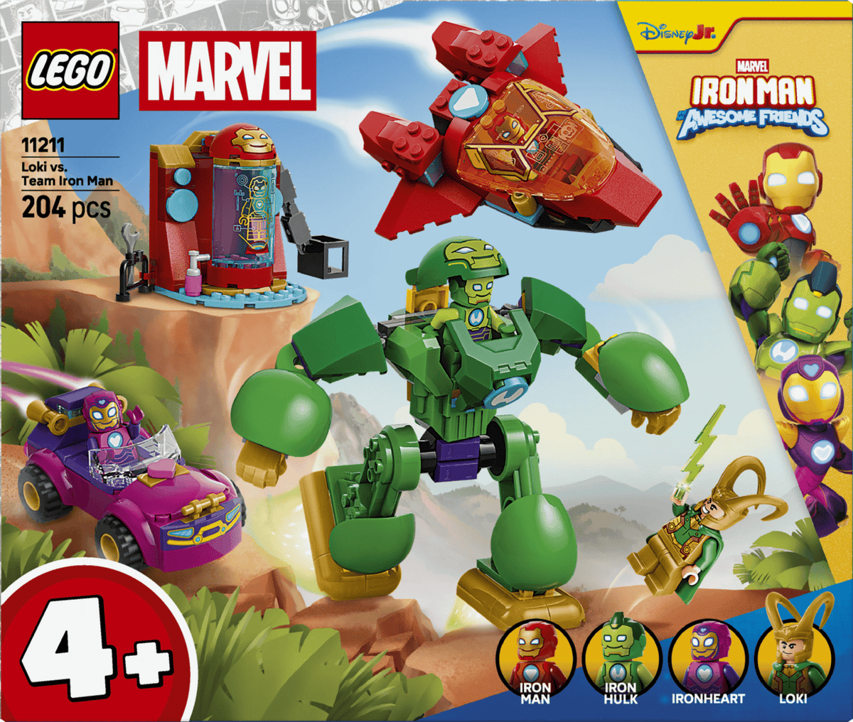 Lego Jucării Set Constructie LEGO Marvel 11211 | Loki vs Echipa lui Iron Man
