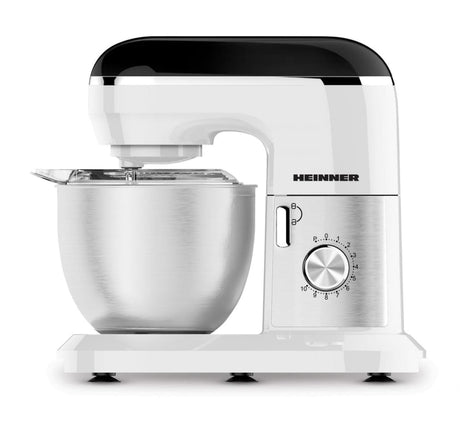 Heinner Mixer [RESIGILAT] Mixer Planetar Heinner HPM-1300WHBK | 1300W, 5L, 6 Viteze, Alb/Negru